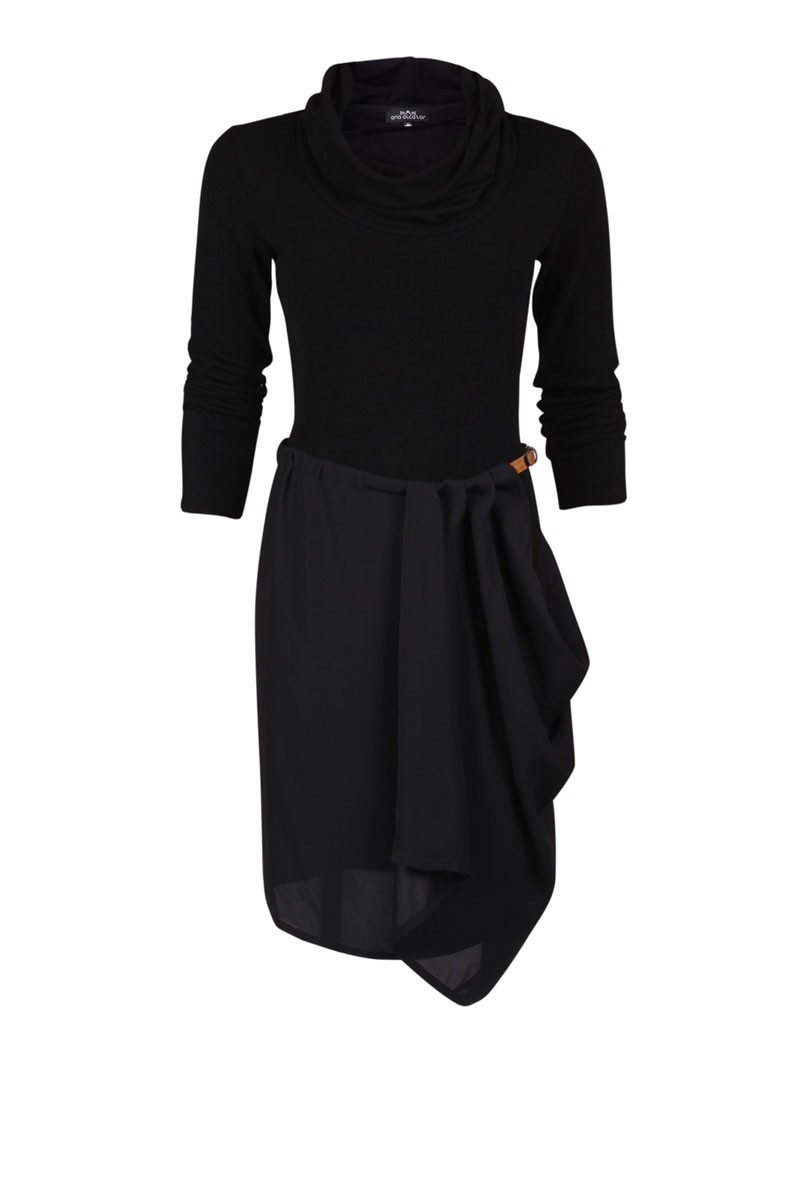 Ana Alcazar Jurk Cara | zwart