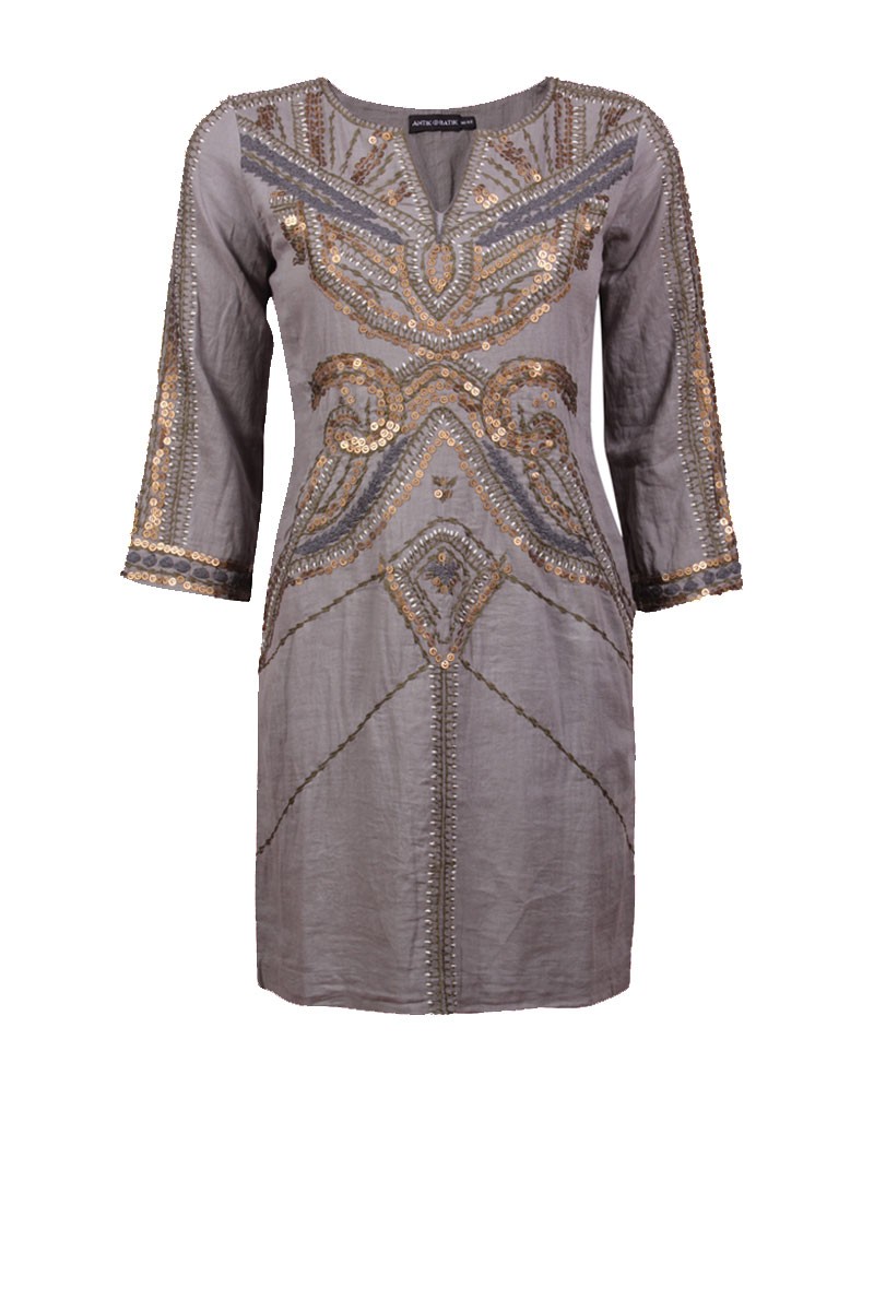 Antik Batik tuniekjurk Colza | grijs