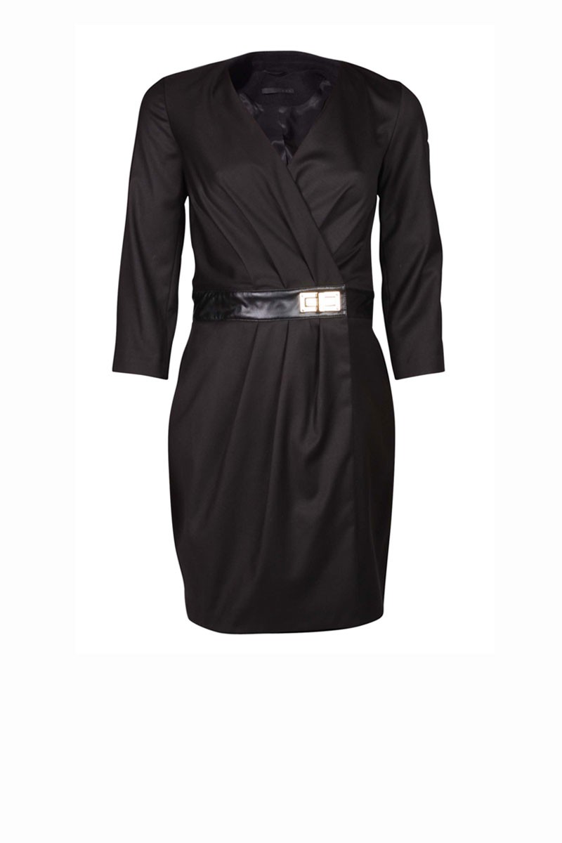 Jurk met riem Elia | zwart