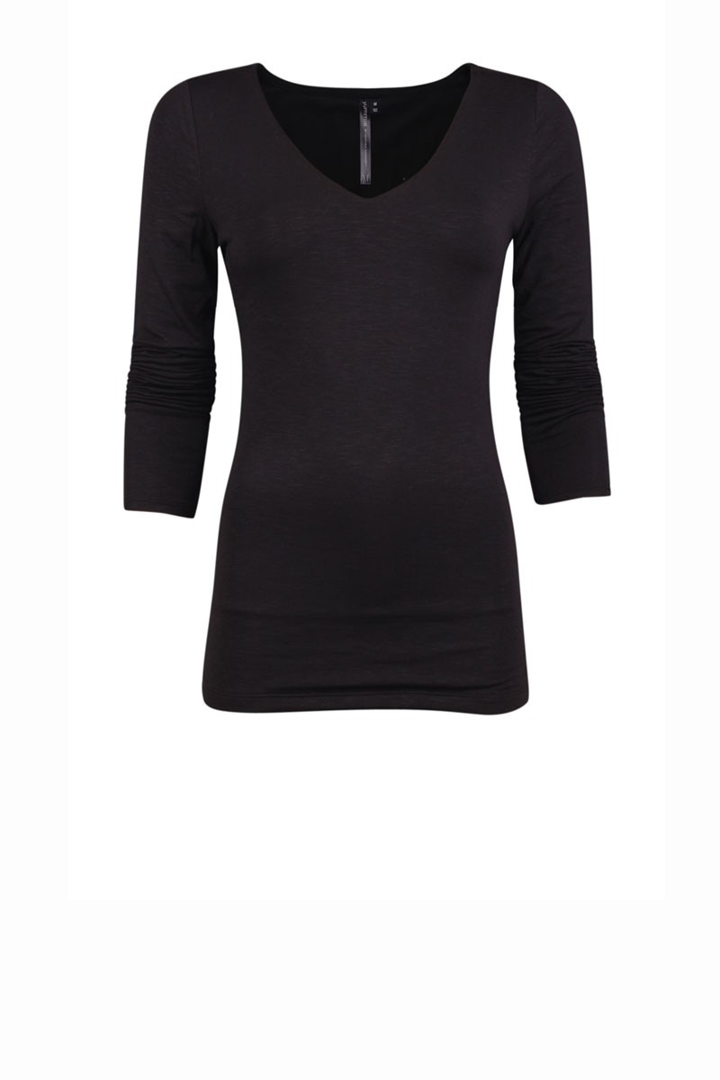 3/4 Sleeve Byrdie | zwart