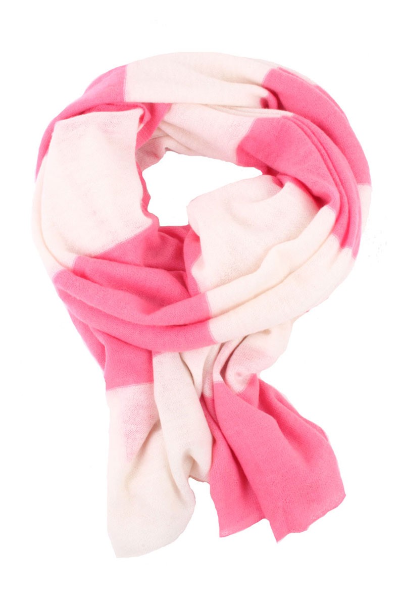 Kasjmier Sjaal Streep | roze