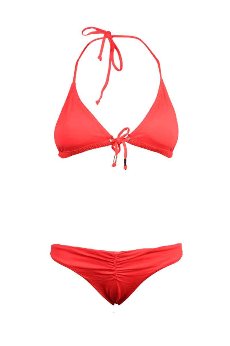 Triangelbikini Solid | rood