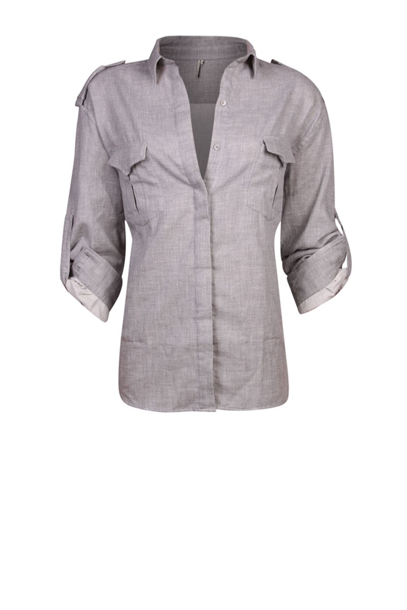 Blouse Shannan | lichtgrijs