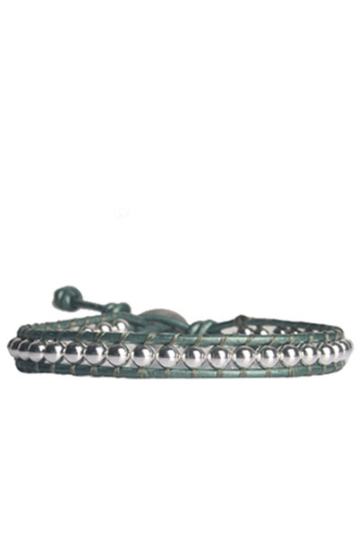 2MBRACE Single wrap armband | groen metallic