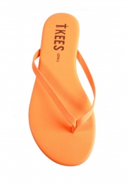  Leather Flip Flops Oranje | neon orange