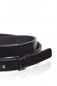 Leather waist belt Dinda | black
