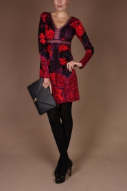  Silk dress Jamy | red
