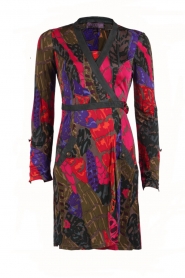 silk wrap dress Lea | multi