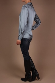  Silk blouse Boxy | grey