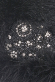  Fur scarf Lola | black