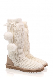 Knitted boots Jennel | off white