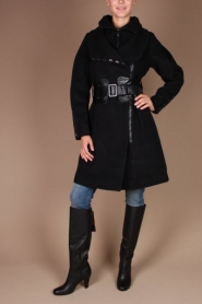  Wool coat Chantal | black