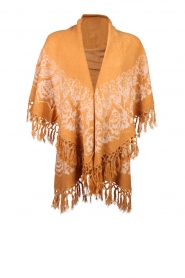  Wool poncho Sleeves | mustard