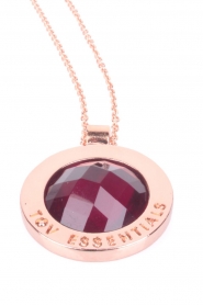  Necklace with gemstone | rose/ruby