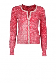  Cardigan Print | rood