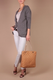  Quilted Shopper | camel