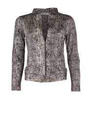  Silk Cardigan Celina | cream/black