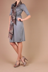  Silk Dress Anna | grey