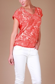  Silk top Untamed | spicy orange