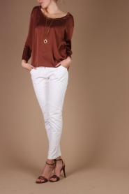  Silk top Ming | scollatabrown