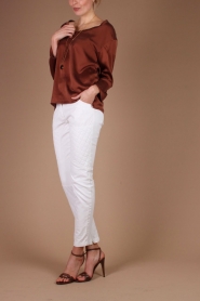  Silk top Ming | scollatabrown