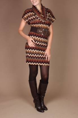 Ana Alcazar |  Dress Dana | brown