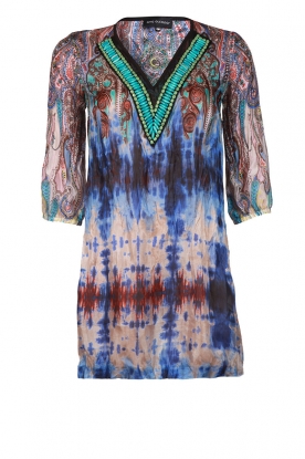 Silk tunic dress Ira | blue