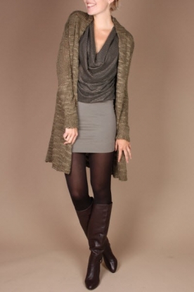 Ana Alcazar |  Long top Dahlia | army green