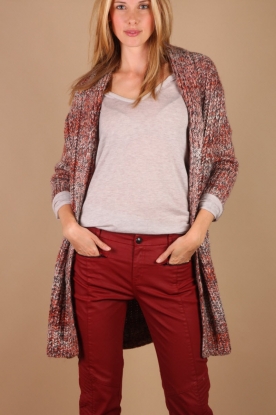 Antik Batik |  Cardigan Cleve | rust