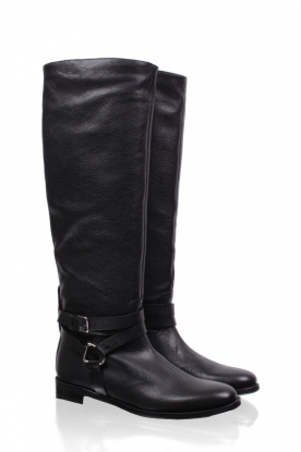 Leather boots Heather | black