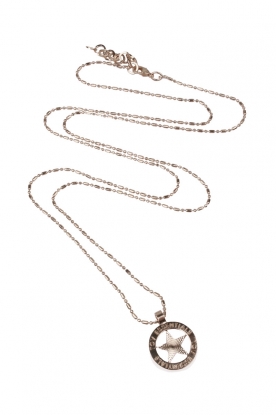 Necklace Medaillon star small | silver