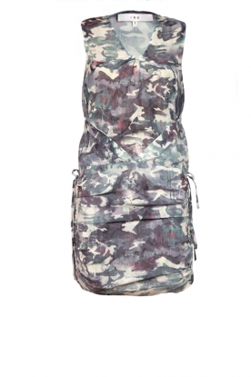 Silk tunic dress Swan | army green