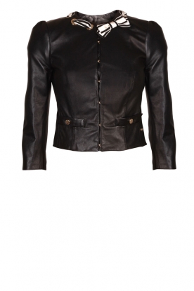 Leather jacket Momo | black