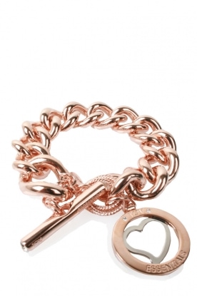 Bracelet Trinity heart | rose/silver