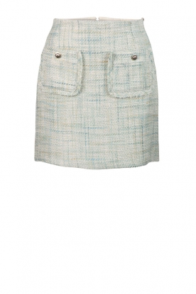 Tweed skirt Fran | aqua