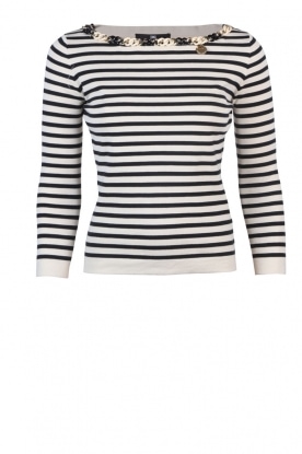 Sweater Alana| creme/black