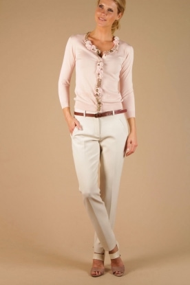 ELISABETTA FRANCHI |  Cardigan Mora| cipria