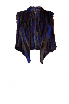 Fur gilet Blanca | blue