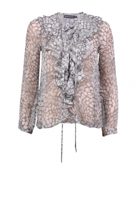 Silk blouse Isma | grey
