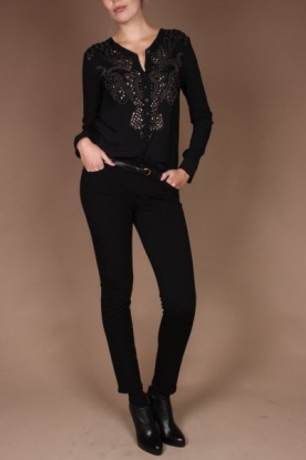 Antik Batik |  Rayon shirt Marta | black