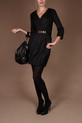 CELYN b. |  Dress with belt Elia | black