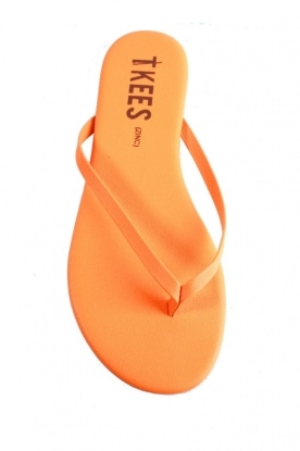  Leather Flip Flops Oranje | neon orange