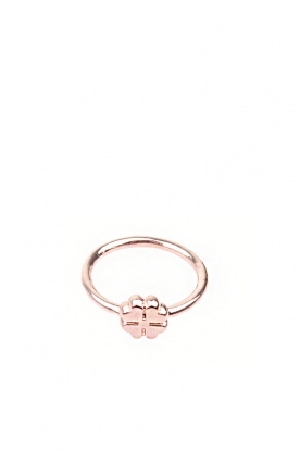 Ring pendant leaf | rose