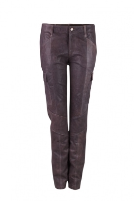 Leather pant Bracha | antracite