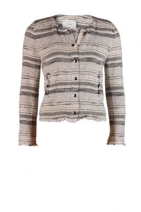 Boucle jacket Lizzie | black/off-white