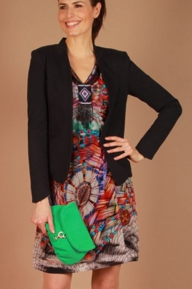 TOV ESSENTIALS |  Leather clutch Saint Tropez | jade