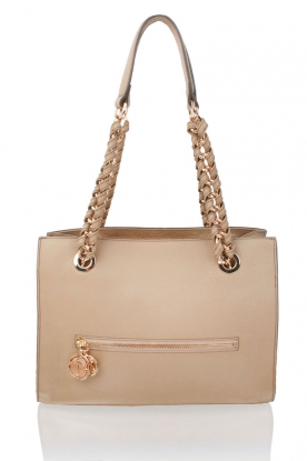 Leather shoulder bag Essential | camel