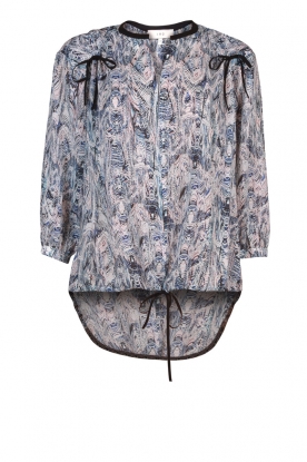 Silk blouse Carl | print