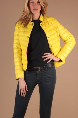 IQ + Berlin |  Down jacket May | neon yellow