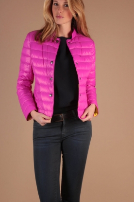 IQ + Berlin |  Down jacket May | neon pink
